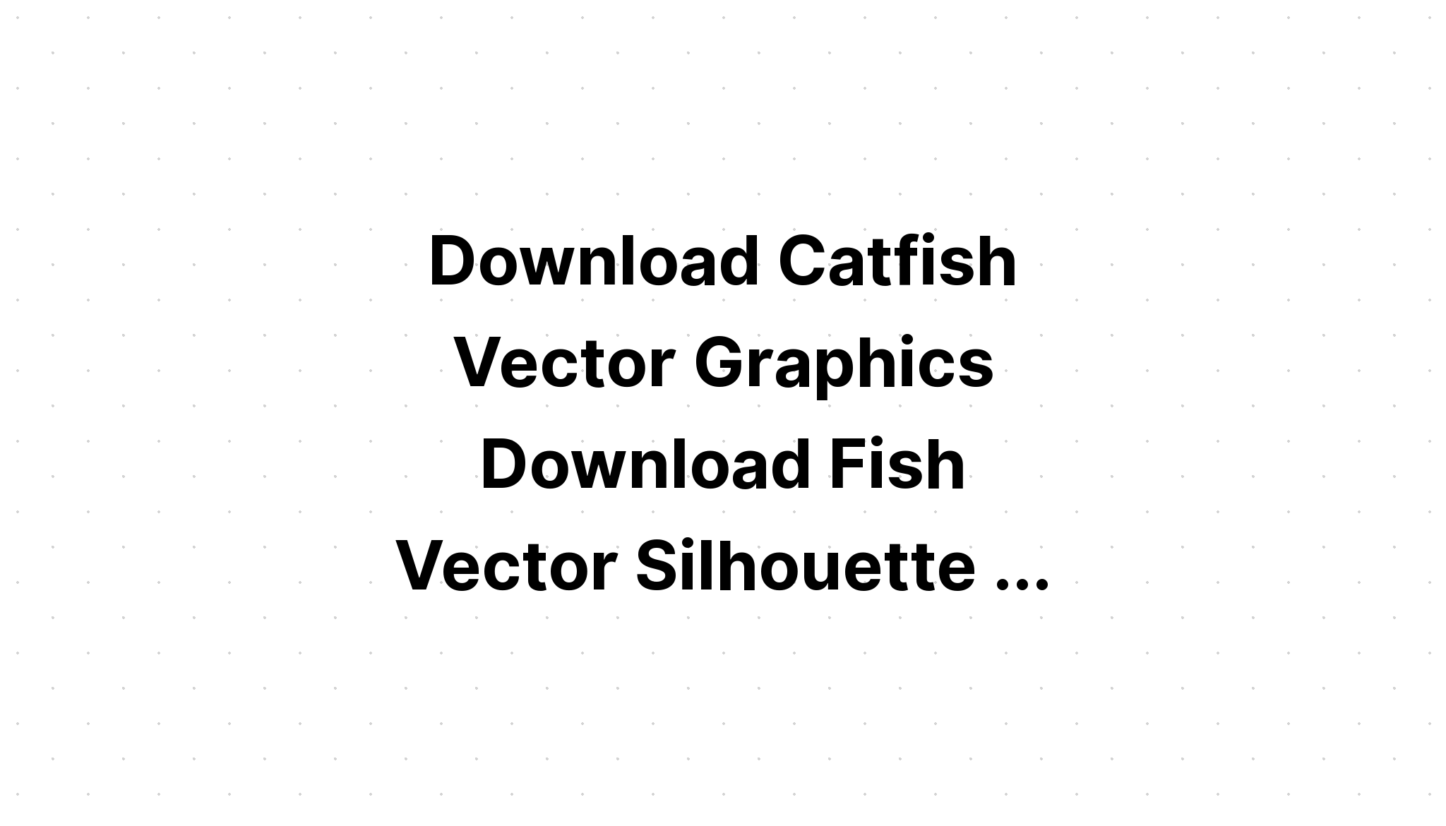 Download Silhouette Cat Fishing Fish Clipart SVG File